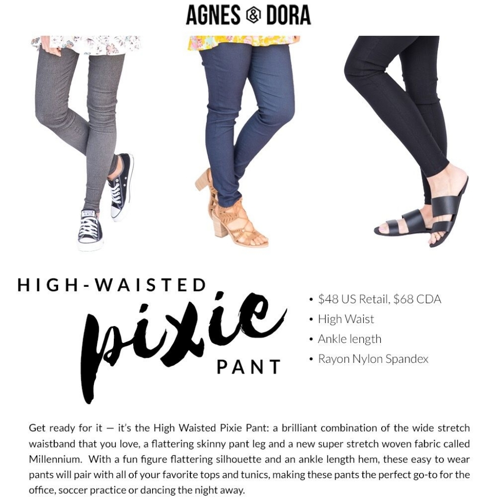 Agnes and Dora High Wasted Pixie Pants